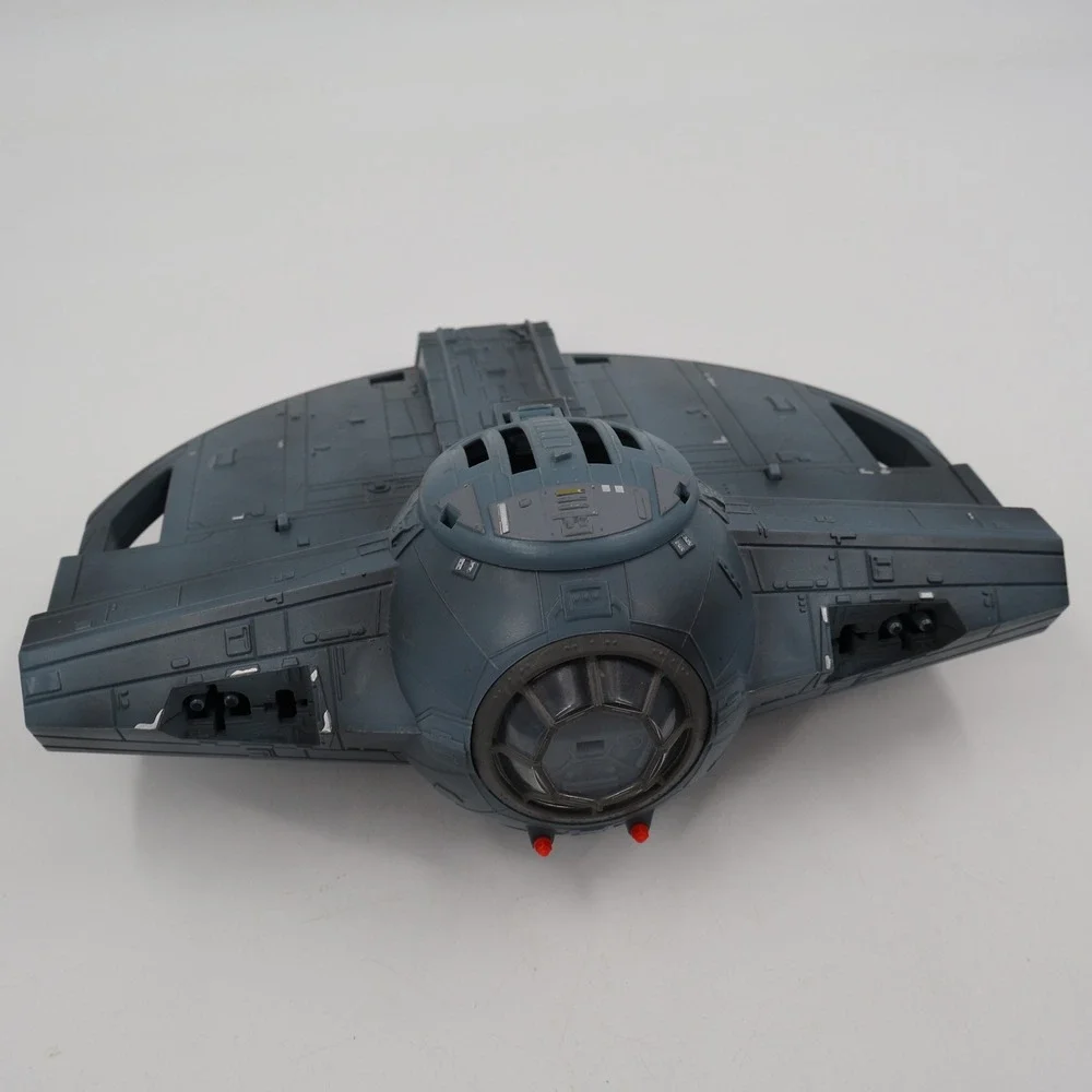 Hasbro Star Wars TIE Fighter Vehicle 2003 Incomplete Gray Imperial Starship Toy
